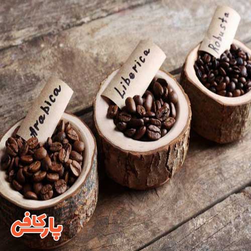 انواع مختلف دانه های قهوه