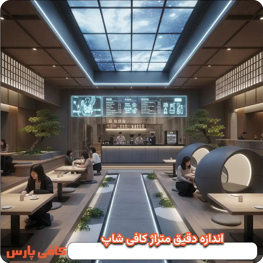 اندازه دقیق متراژ کافی شاپ