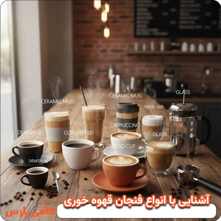 آشنایی با انواع فنجان قهوه خوری
