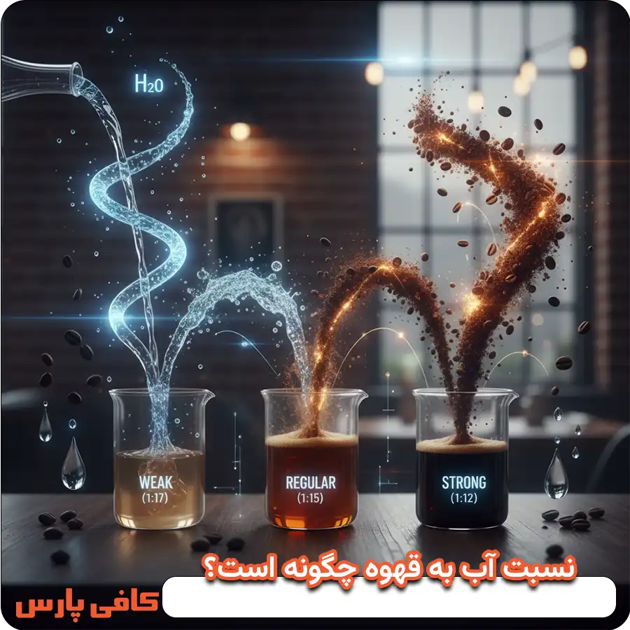 نسبت آب به قهوه