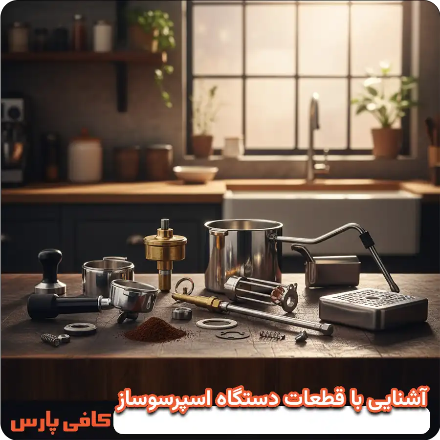 آشنایی با قطعات دستگاه اسپرسوساز
