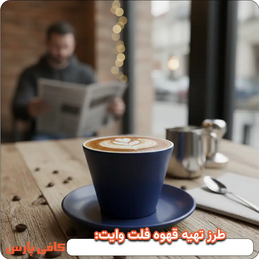 طرز تهیه قهوه فلت وایت:
