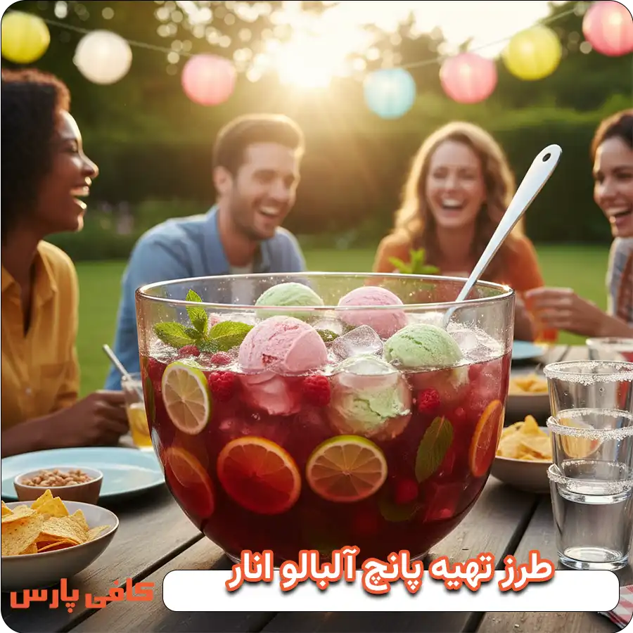 طرز تهیه پانچ آلبالو انار