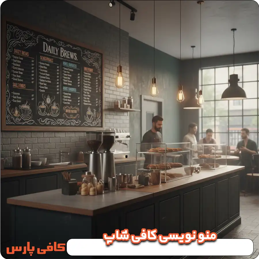 منو نویسی کافی شاپ