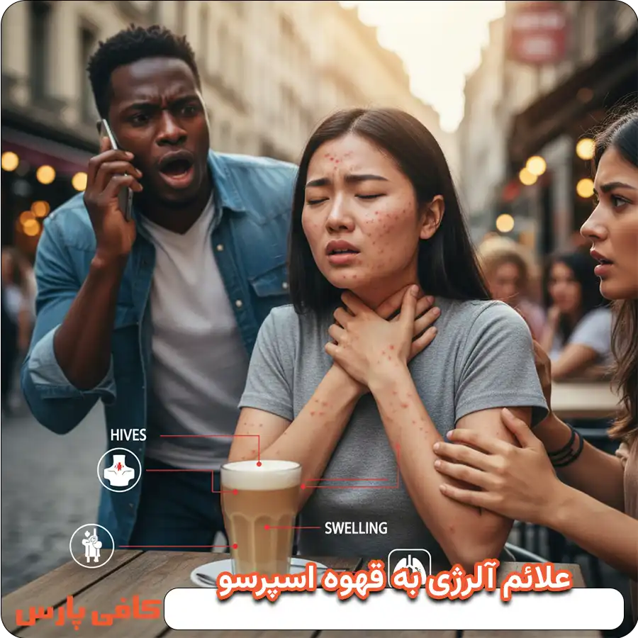 علائم آلرژی به قهوه اسپرسو