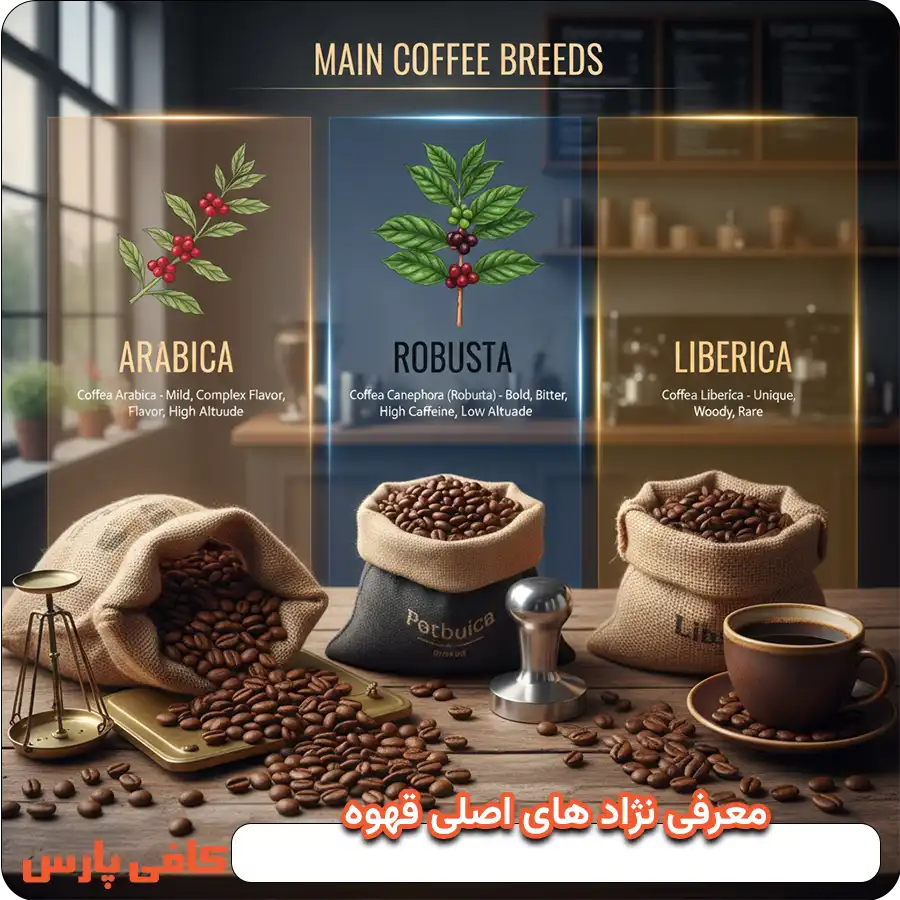 معرفی نژاد های اصلی قهوه