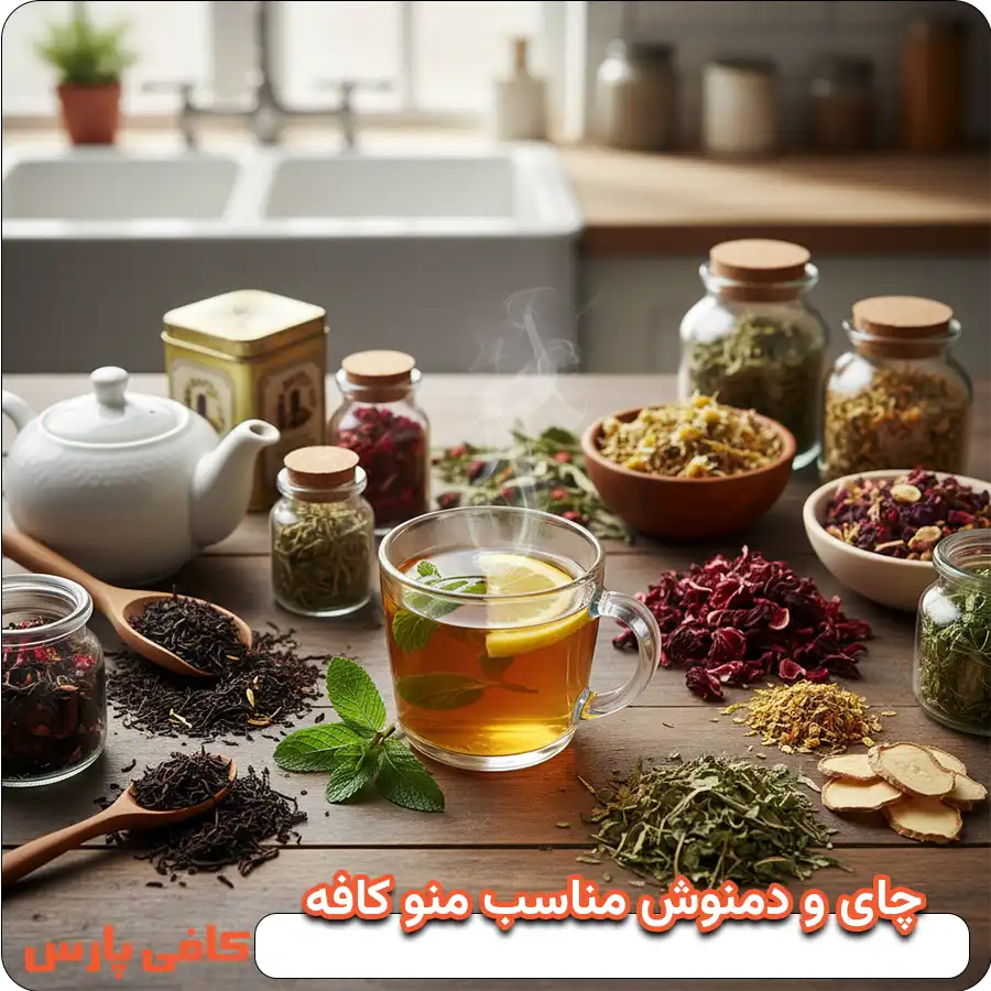 چای و دمنوش مناسب منو کافه