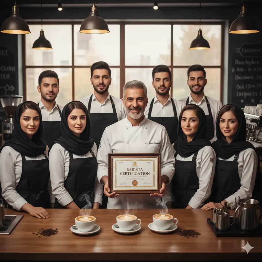 نحوه دریافت مدرک فنی و حرفه‌ ای باریستا