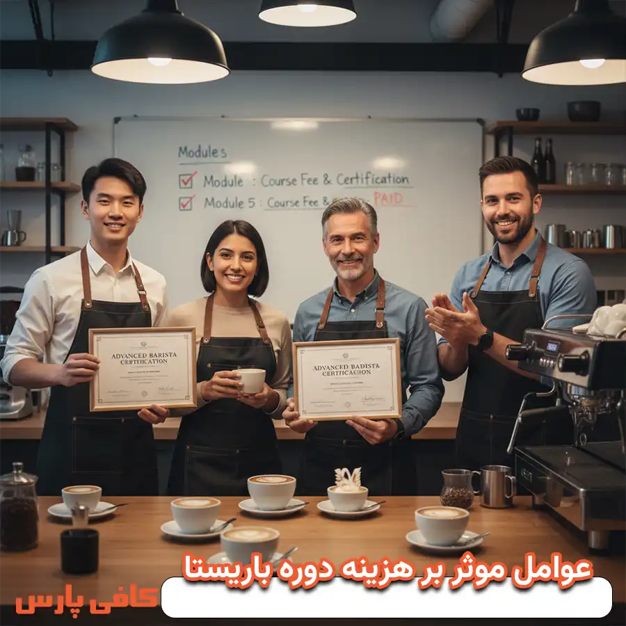 عوامل موثر بر هزینه دوره باریستا