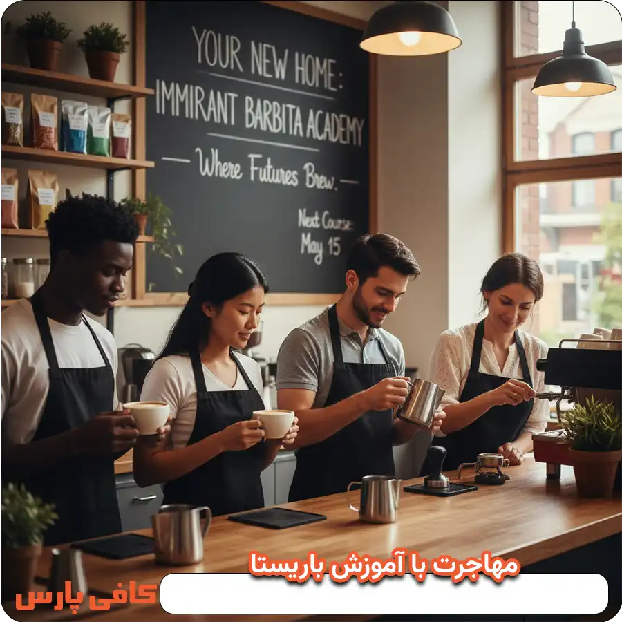 مهاجرت با آموزش باریستا